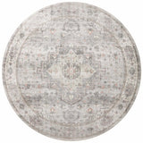 Loloi Heidi Hei-02 Dove/Blush Rugs - round flat