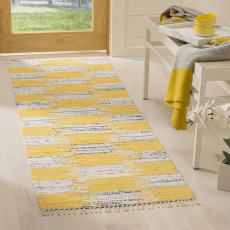Safavieh Montauk 2'-3" x 7'-0" Rug in Yellow / Multi