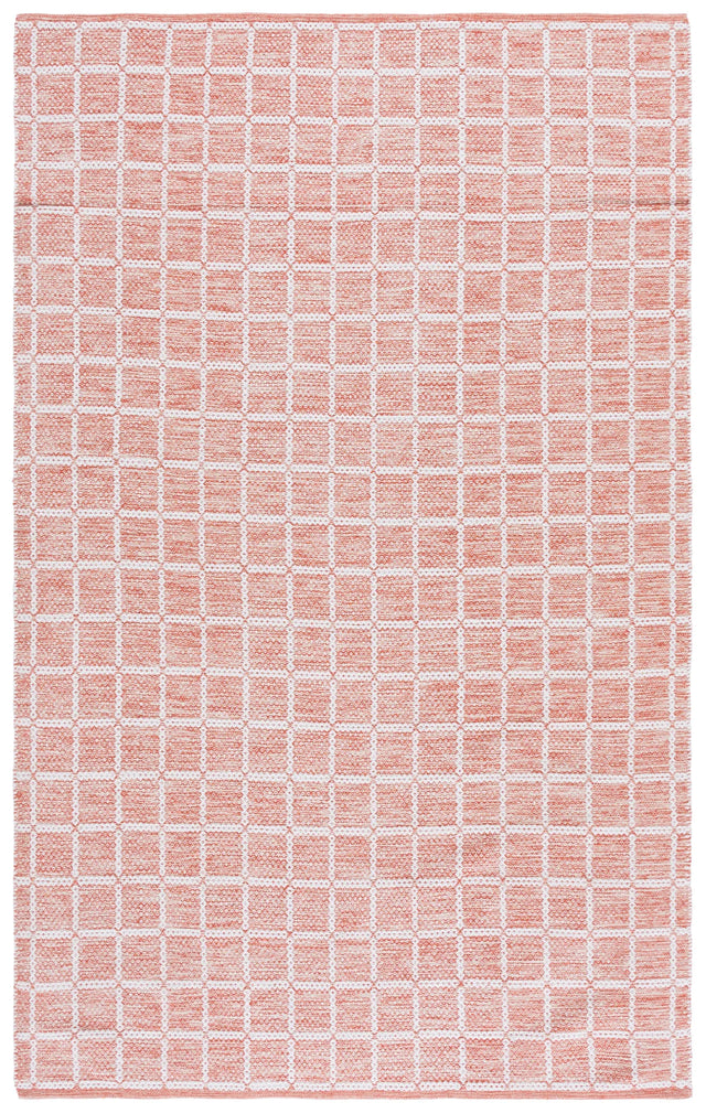 Safavieh Montauk 4'-0" x 6'-0" Rug in Orange / Ivory