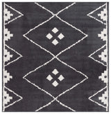 Safavieh Pyramid 6'-7" x 6'-7" Rug in Charcoal / Ivory
