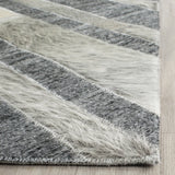Safavieh Studio Leather 4'-0" x 6'-0" Rug in Ivory / Dark Grey