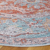 Safavieh Tucson 6'-0" x 6'-0" Rug in Turquoise / Rust