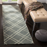 Safavieh Himalaya 2'-3" x 10'-0" Rug in Dark Grey / Ivory