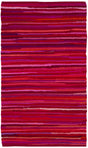 Safavieh Rag Rug 2'-0" x 3'-0" Rug in Red / Multi