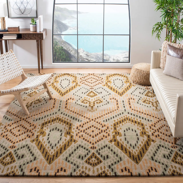 Safavieh Wyndham 8'-0" x 10'-0" Rug in Brown / Ivory