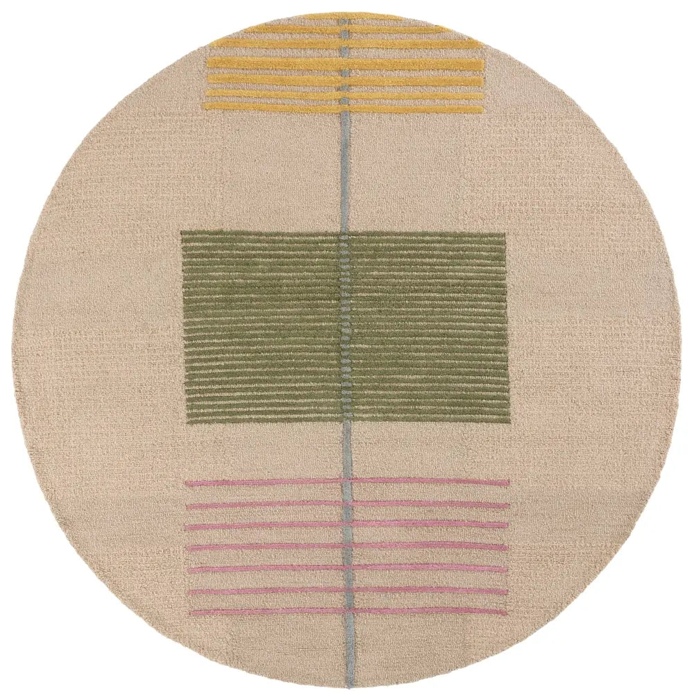 Safavieh Genre 6'-0" x 6'-0" Rug in Beige / Green