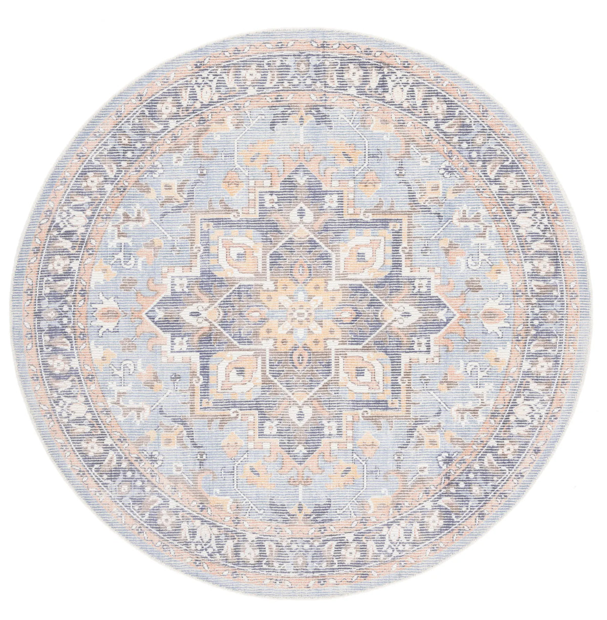 Safavieh Restoration Vintage 6'-0" x 6'-0" Rug in Ivory / Light Blue