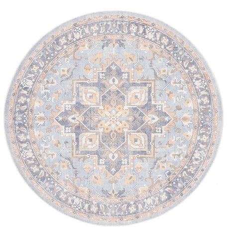 Safavieh Restoration Vintage 6'-0" x 6'-0" Rug in Ivory / Light Blue