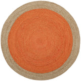 Safavieh Natural Fiber 5'-0" x 5'-0" Rug in Orange / Natural