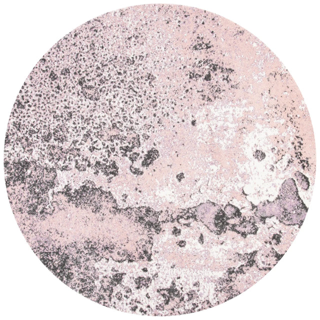 Safavieh Glacier 6'-7" x 6'-7" Rug in Pink / Grey