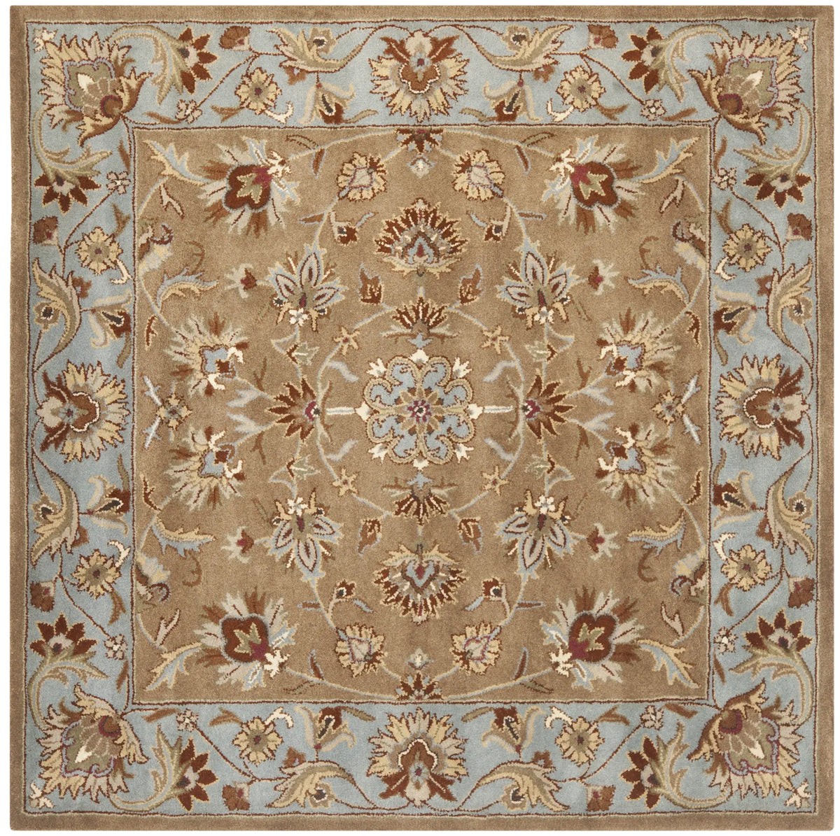 Safavieh Heritage 6'-0" x 6'-0" Rug in Beige / Blue