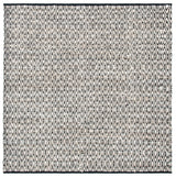 Safavieh Montauk 6'-0" x 6'-0" Rug in Beige / Black