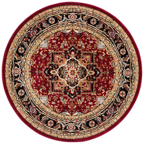 Safavieh Lyndhurst 5'-3" x 5'-3" Rug in Red / Black