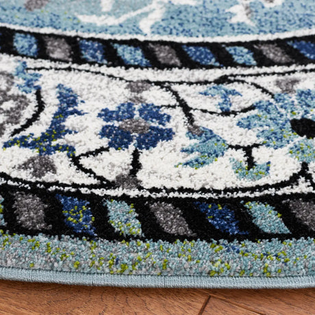 Safavieh Vintage Hamadan 6'-7" x 6'-7" Rug in Blue Green / Ivory