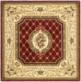 Safavieh Lyndhurst 6'-0" x 6'-0" Rug in Red / Ivory