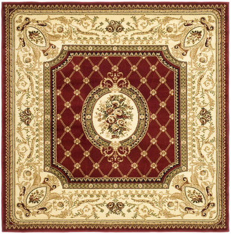 Safavieh Lyndhurst 6'-0" x 6'-0" Rug in Red / Ivory