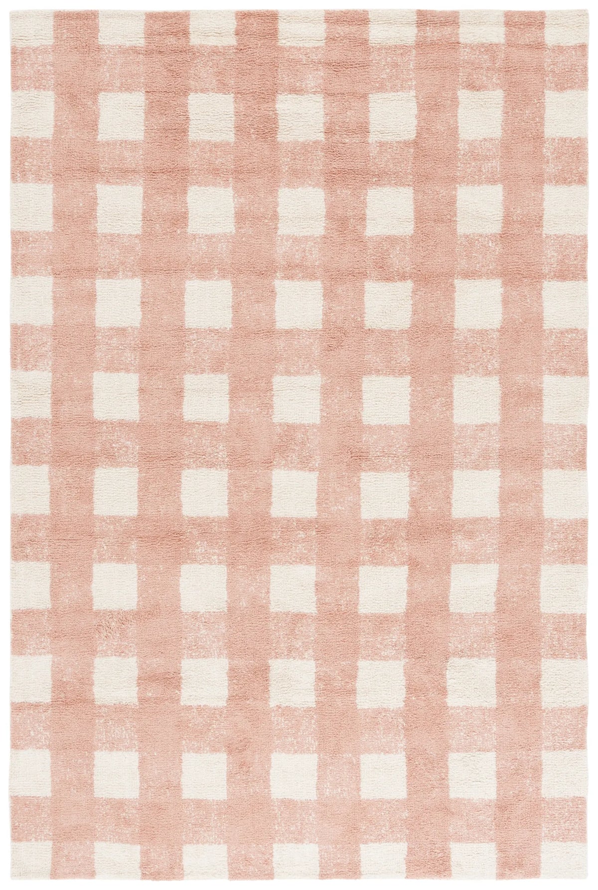 Safavieh Easy Care 4'-0" x 6'-0" Rug in Ivory / Rust