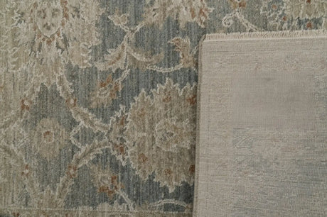 Dynamic Rugs Solace 17922 Power Loomed Traditional Cream/Beige/Navy Rug - Corner