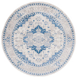 Safavieh Brentwood 6'-7" x 6'-7" Rug in Ivory / Blue