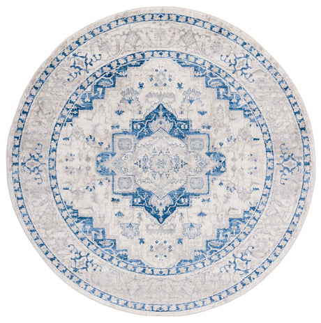 Safavieh Brentwood 6'-7" x 6'-7" Rug in Ivory / Blue