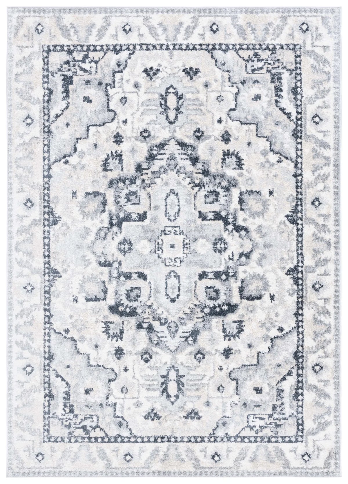 Safavieh Layla 4'-5" x 6'-5" Rug in Ivory Grey / Charcoal