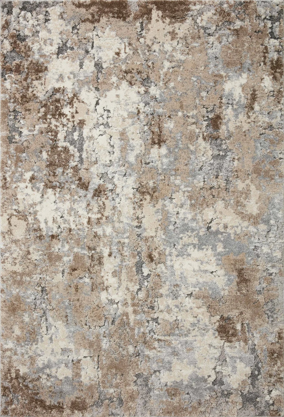 Loloi Theory Thy-09 Dove/Bark Rugs - main flat