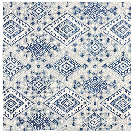 Safavieh Aspen 7'-0" x 7'-0" Rug in Grey / Navy