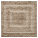 Safavieh Florida Shag 5'-0" x 5'-0" Rug in Beige / Beige