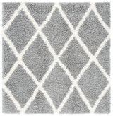 Safavieh Venus Shag 500 6'-7" x 6'-7" Rug in Grey / Ivory