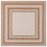 Safavieh Beach House 6'-7" x 6'-7" Rug in Beige / Brown