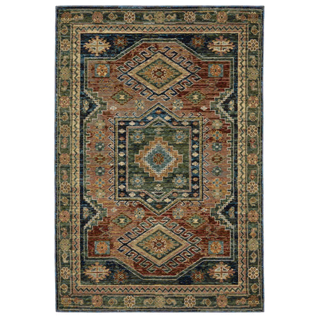 Oriental Weavers Sphinx Andorra 2442A Blue/Multi Rugs - main flat