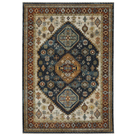 Oriental Weavers Sphinx Aberdeen 005W1 Blue/ Multi Rugs - main flat