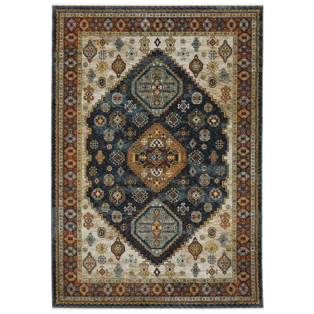 Oriental Weavers Sphinx Aberdeen 005W1 Blue/ Multi Rugs - main flat