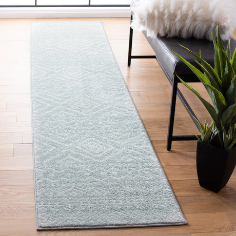 Safavieh Tulum 2'-0" x 11'-0" Rug in Light Grey / Ivory