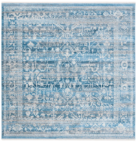 Safavieh Vintage Persian 6'-7" x 6'-7" Rug in Navy / Ivory
