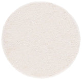 Safavieh Luxe Shag 6'-0" x 6'-0" Rug in Bone