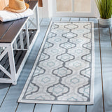 Safavieh Courtyard 2'-3" x 10'-0" Rug in Light Grey / Anthracite