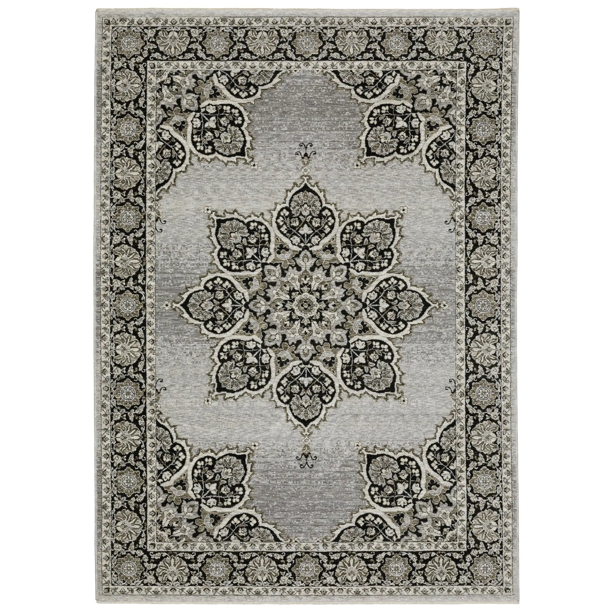 Oriental Weavers Sphinx Chamberlain CH11L Black Rugs - main flat