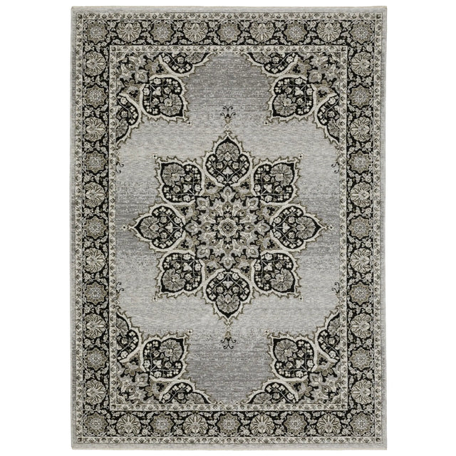 Oriental Weavers Sphinx Chamberlain CH11L Black Rugs - main flat