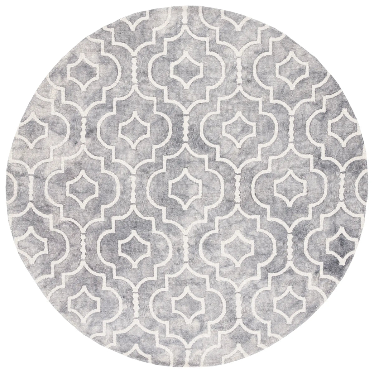 Safavieh Dip Dye 5'-0" x 5'-0" Rug in Grey / Ivory