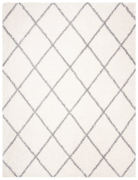 Safavieh Parma Shag 10'-0" x 14'-0" Rug in Cream / Grey