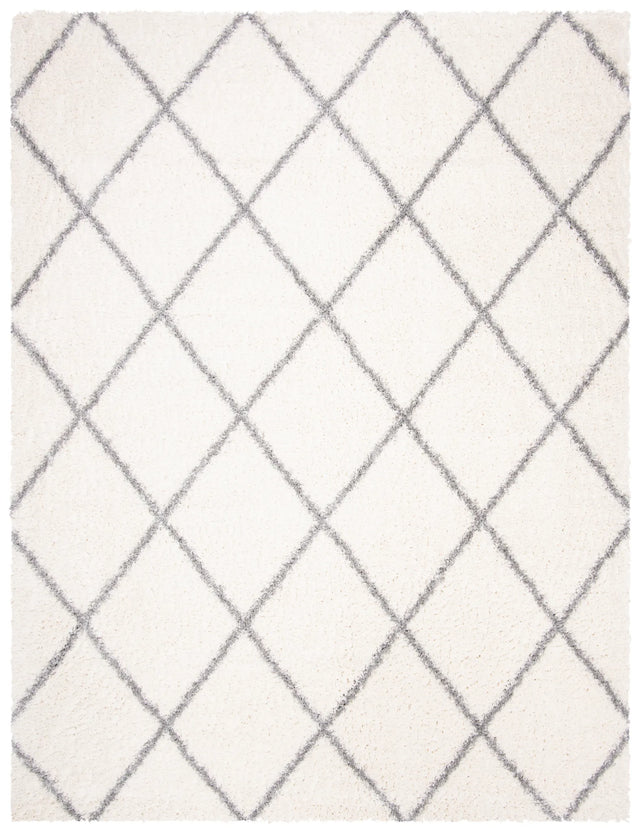 Safavieh Parma Shag 10'-0" x 14'-0" Rug in Cream / Grey