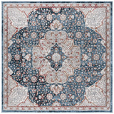 Safavieh Rosewood 6'-7" x 6'-7" Rug in Ivory / Blue