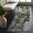 Safavieh Bayside 2'-2" x 8'-0" Rug in Green / Grey