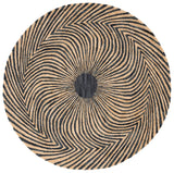 Safavieh Metro 6'-0" x 6'-0" Rug in Black / Gold
