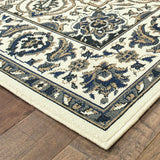 Oriental Weavers Sphinx Marina 1248W Ivory / Navy Rugs - corner detail