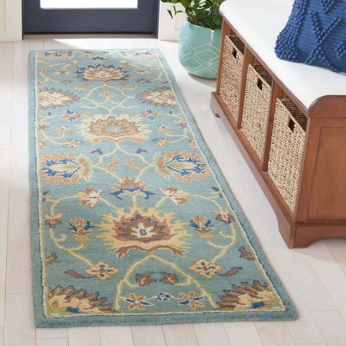 Safavieh Heritage 2'-3" x 10'-0" Rug in Light Blue