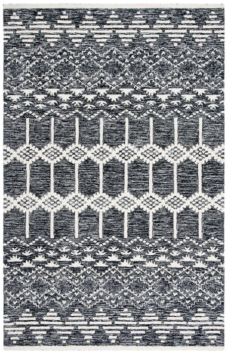 Safavieh Metro 4'-0" x 6'-0" Rug in Black / Ivory