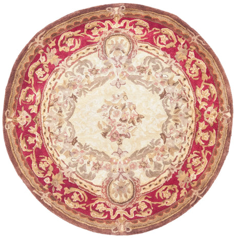 Safavieh Empire 4'-0" x 4'-0" Rug in Light Gold / Red