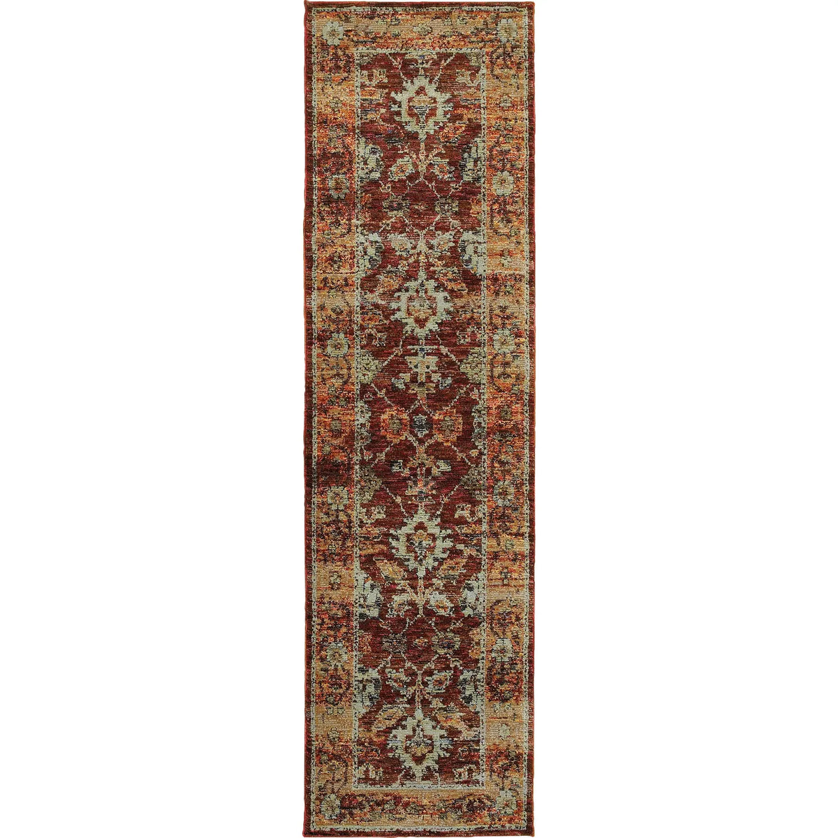 Oriental Weavers Sphinx Andorra 7154A Red/Gold Rugs - runner